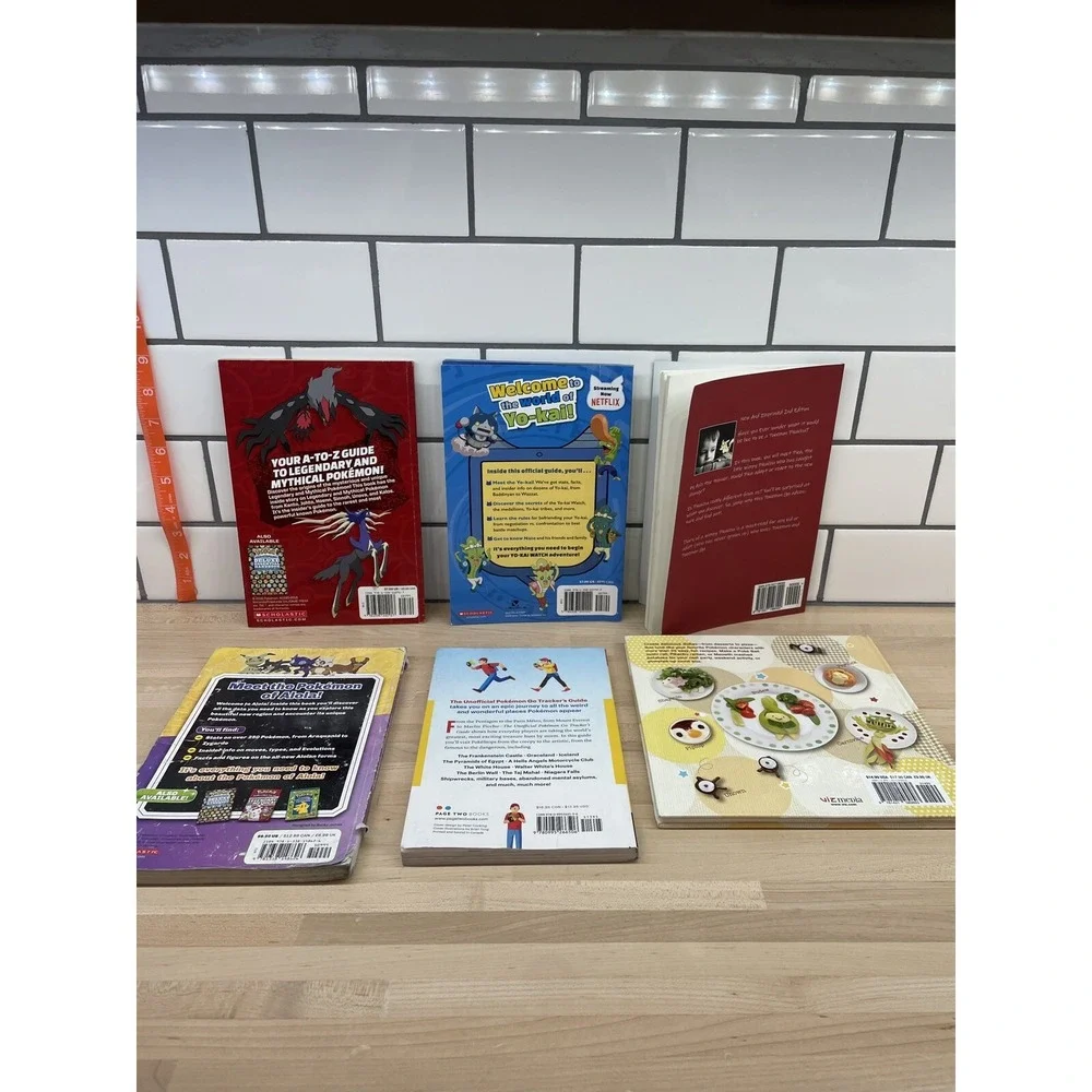 Pokemon Strategy Guide‎ Book Lot Of 8 Trackers Guide, Cookbook, Diary, Yo-Kai +